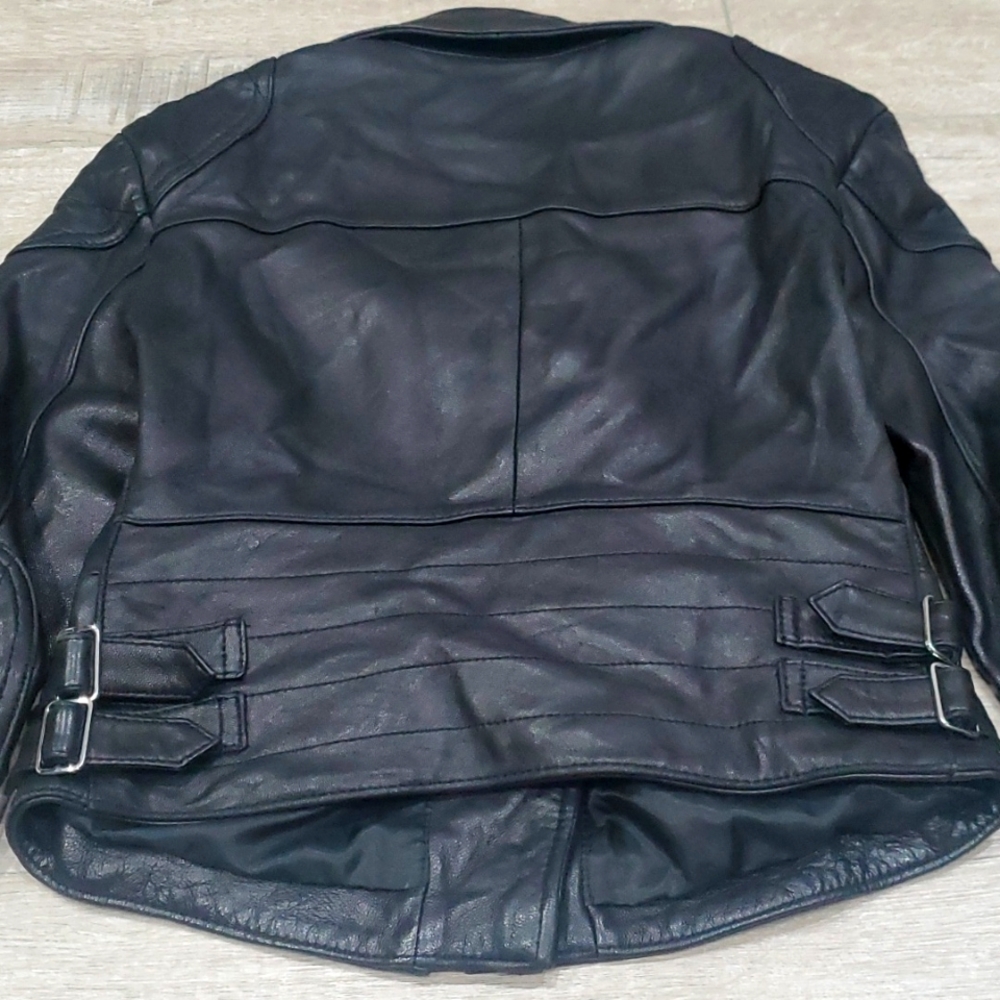 EXPRESS Genuine Leather Moto Jacket - Picture 10 of 16